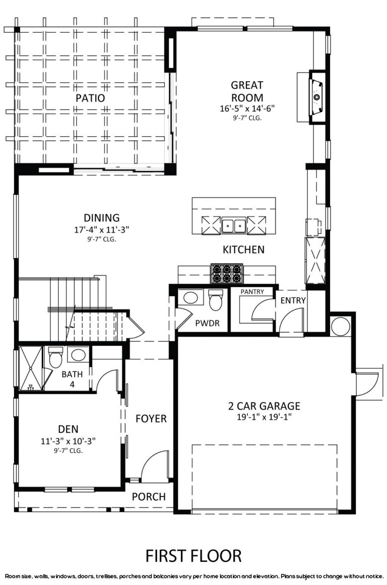 Floorplan of 329 Belmont