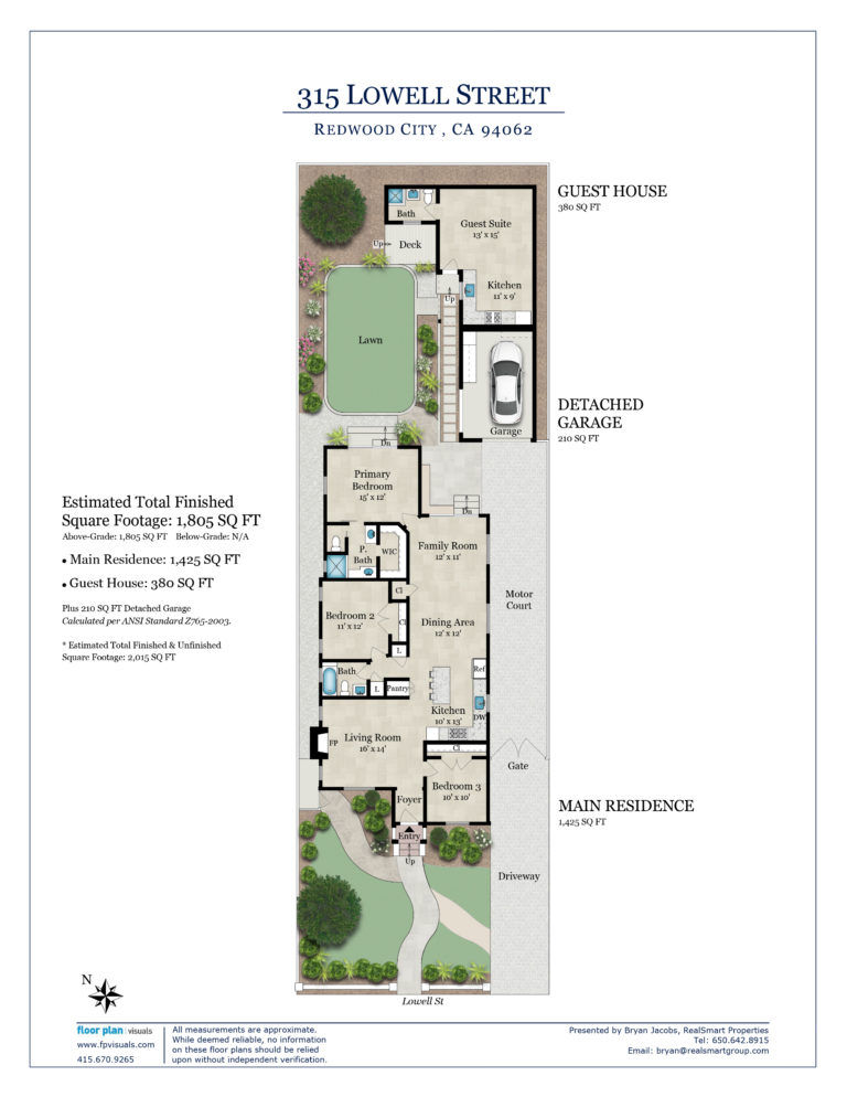 Floorplan of 315 Lowell